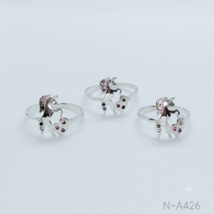 Anillo Corazón Unicornio