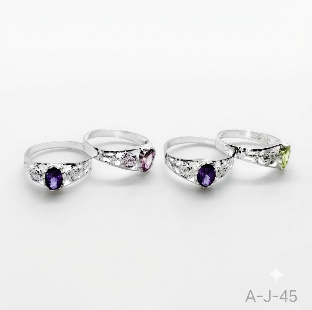 Anillo Oval Flores
