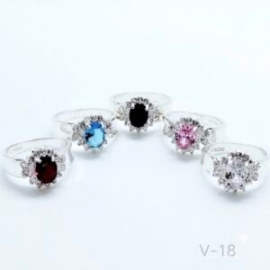 Anillo Roseta Ovalada